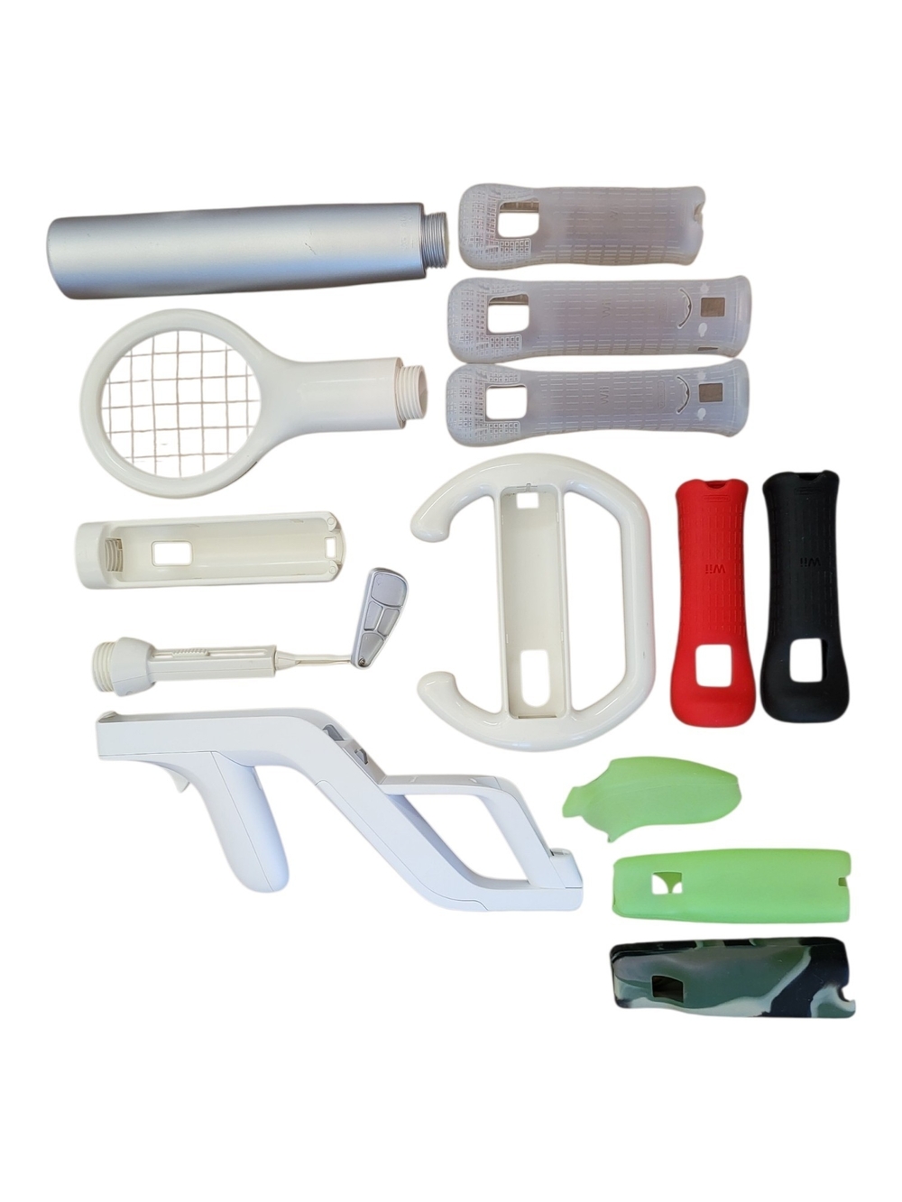 Nintendo Wii Sports Accessories & Grips Lot of 14